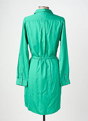 Robe courte manches longues manches longues vert SUN VALLEY femme