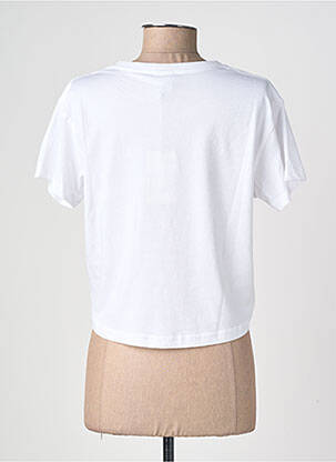 T-shirt coupe droite manches courtes blanc TUC SURF femme