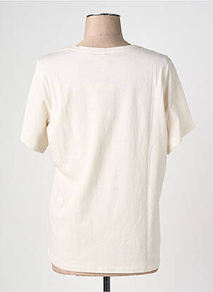 T-shirt coupe droite manches courtes beige SUN VALLEY femme