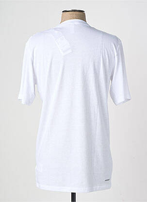 T-shirt coupe cintrée manches courtes blanc ADIDAS homme
