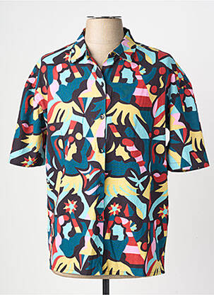 Chemise manches courtes imprimé fantaisie bleu VOLCOM homme