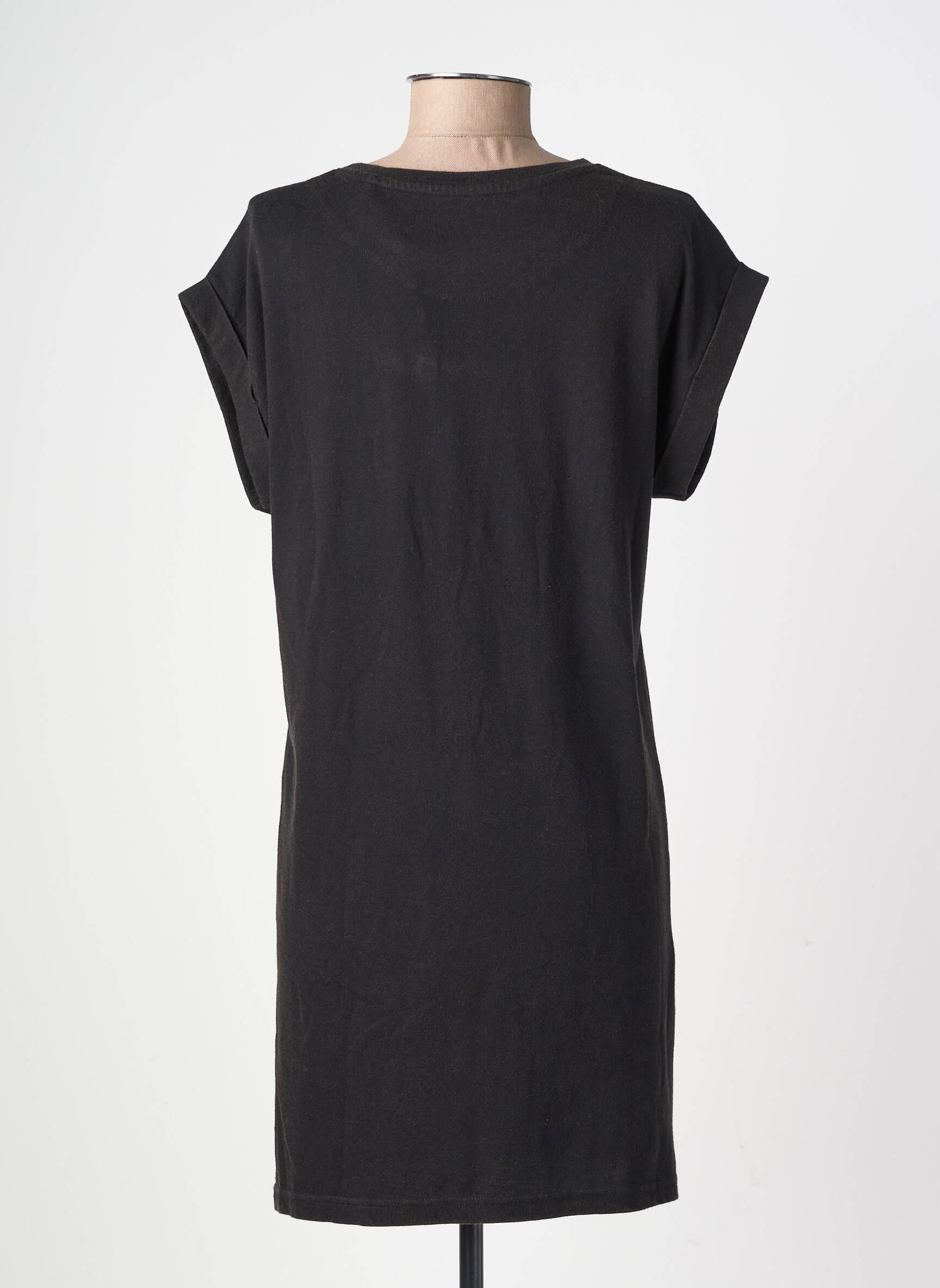 Robe courte manches courtes manches courtes noir VON DUTCH femme