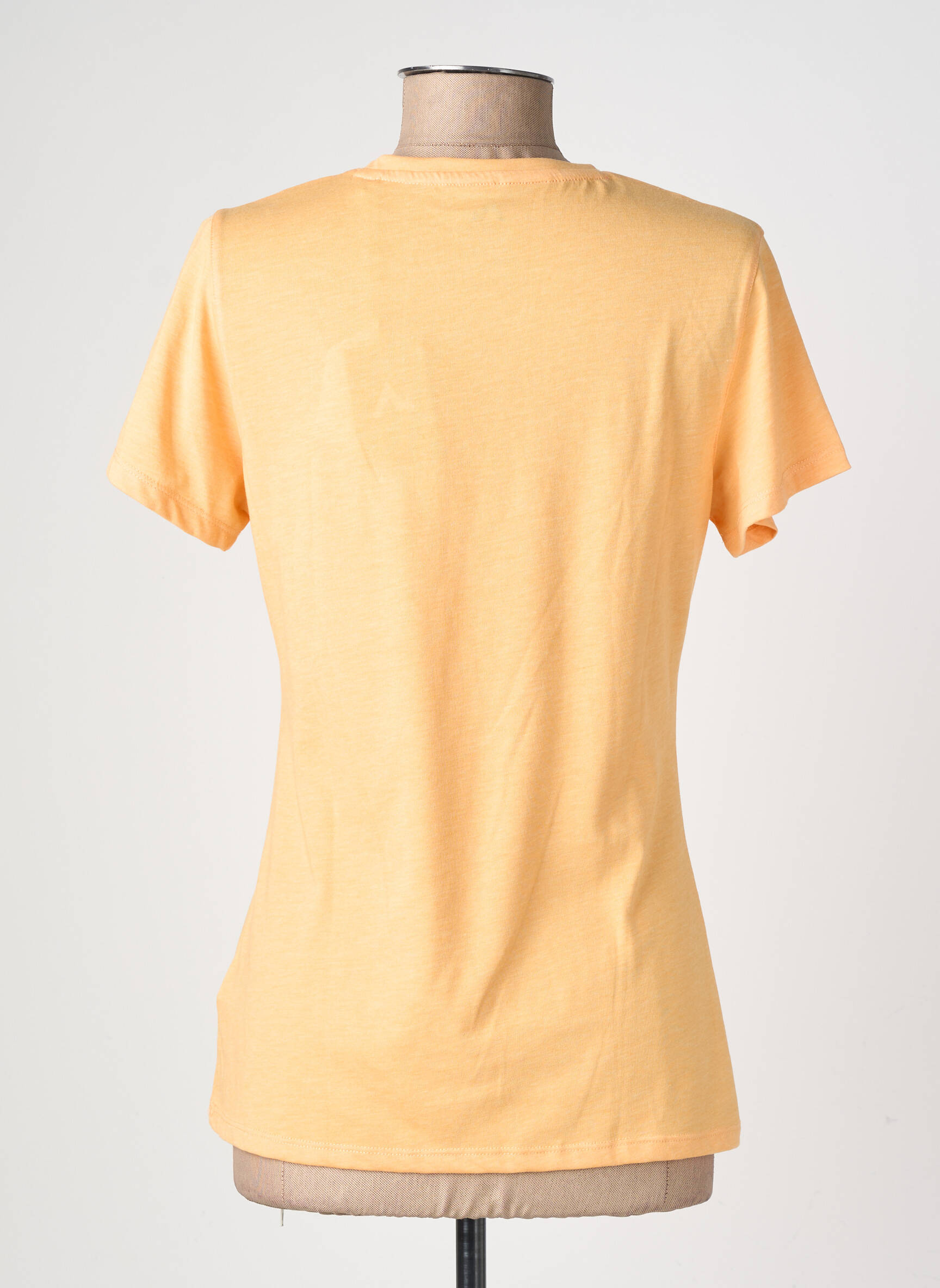 T-shirt col v manches courtes orange MC KINLEY femme