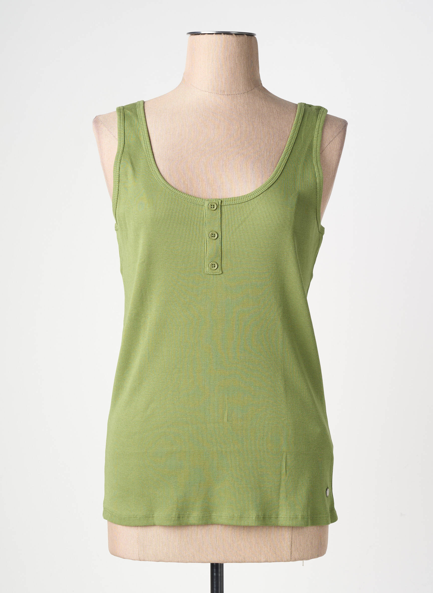 Débardeur stretch sans manche vert FIREFLY femme
