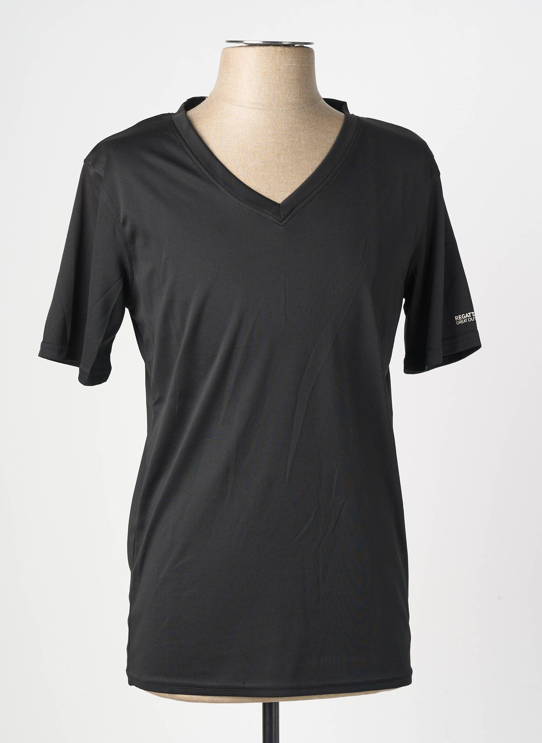 T-shirt coupe cintrée manches courtes noir REGATTA homme