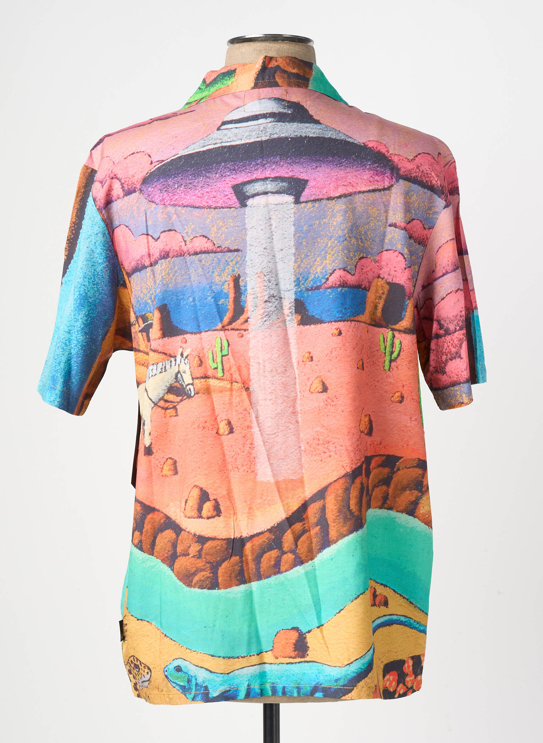 Chemise manches courtes col tailleur orange VOLCOM homme