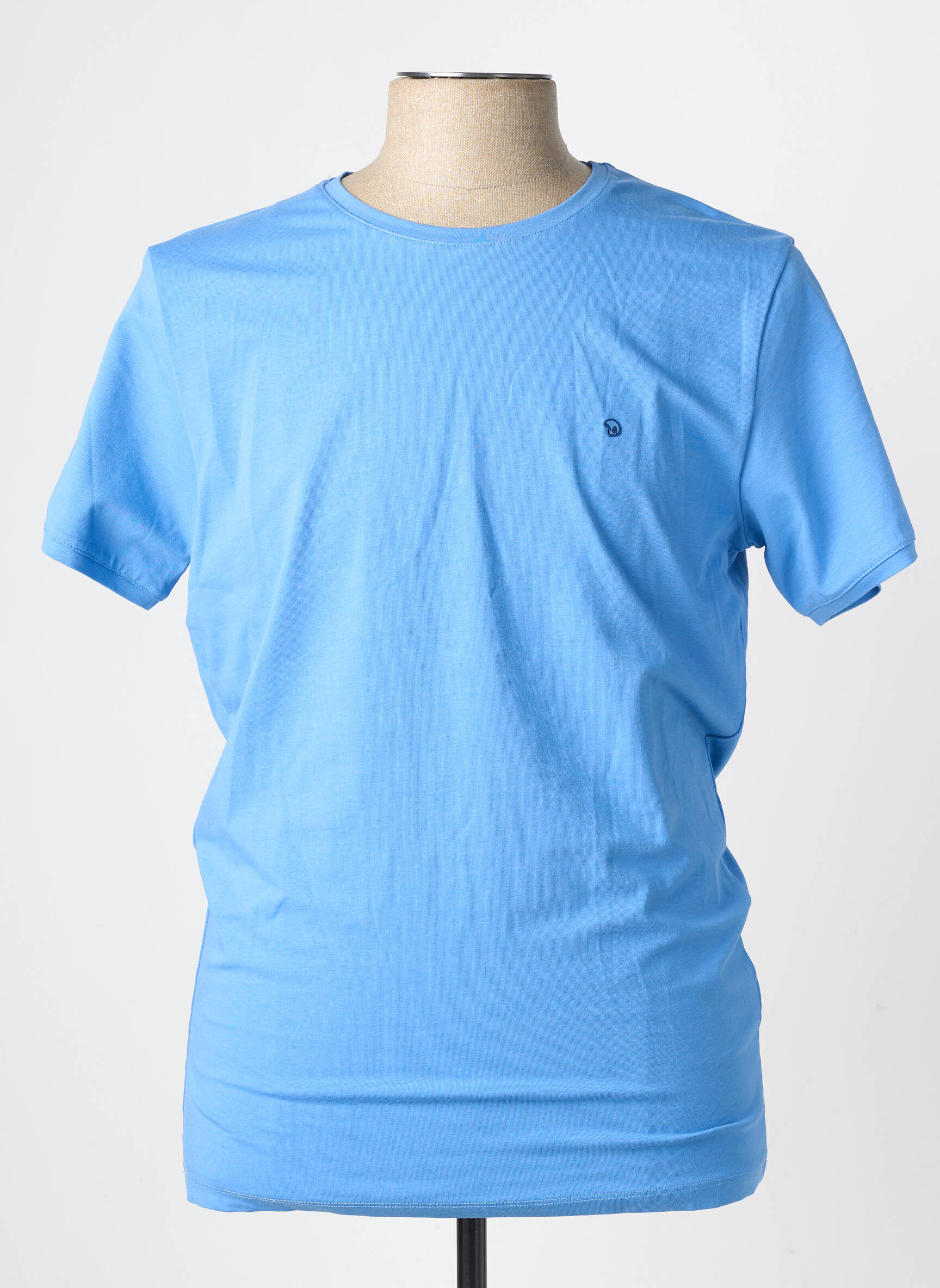T-shirt coupe cintrée manches courtes bleu BENSON & CHERRY homme