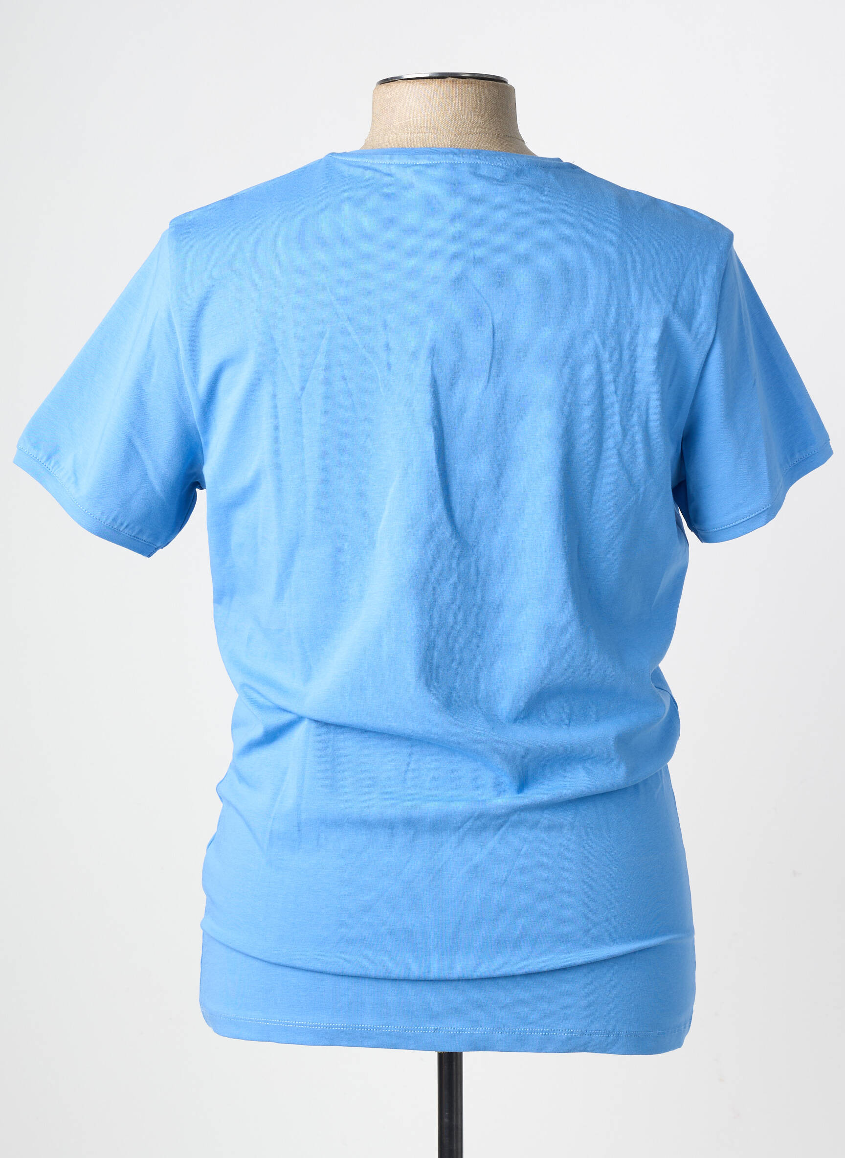 T-shirt coupe cintrée manches courtes bleu BENSON & CHERRY homme