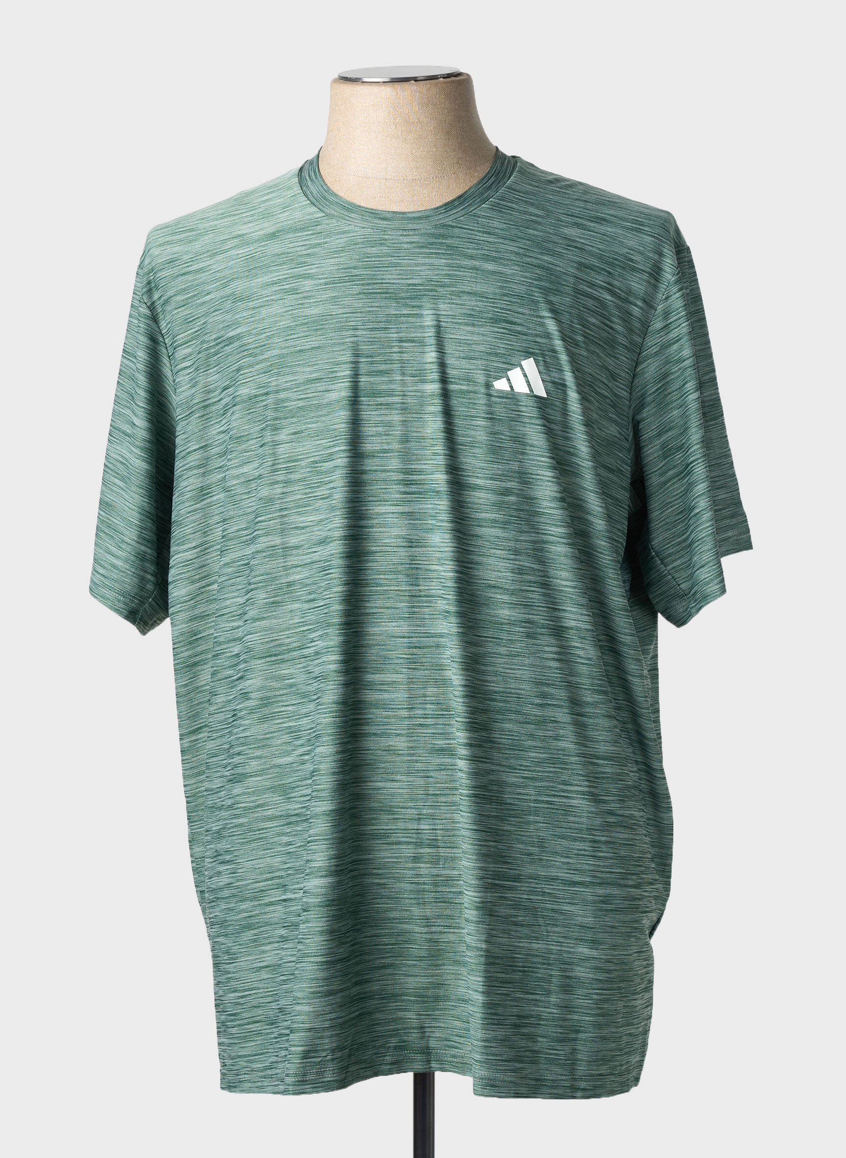 T-shirt stretch manches courtes vert ADIDAS homme