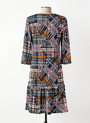 Robe mi-longue manches 3/4 manches 3/4 noir GEVANA femme