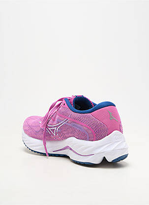 Baskets bout rond talon plat jusqu'à 3cm rose MIZUNO femme