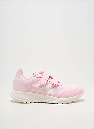 Baskets fermeture scratch bout rond rose ADIDAS fille