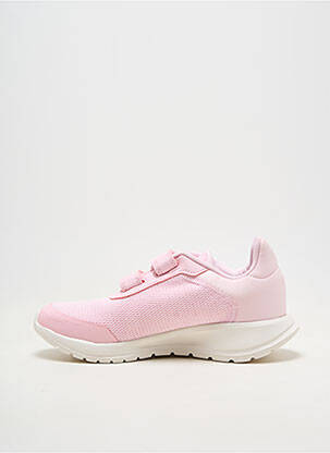 Baskets fermeture scratch bout rond rose ADIDAS fille