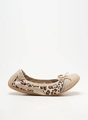 Ballerines bout rond talon plat jusqu'à 3cm beige CHATTAWAK femme