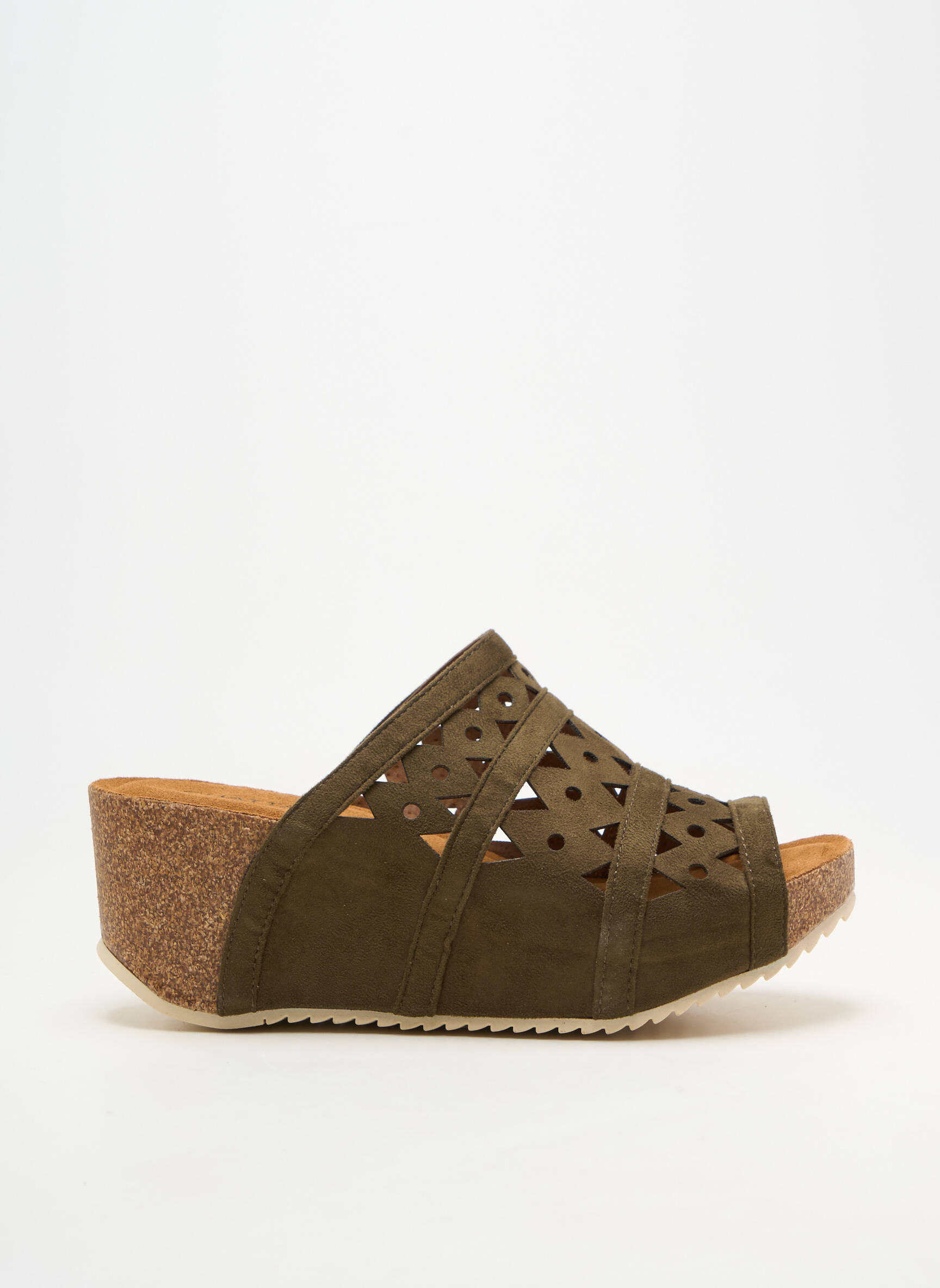 Mules/sabots bout ouvert talon de 4 à 6cm vert CHATTAWAK femme