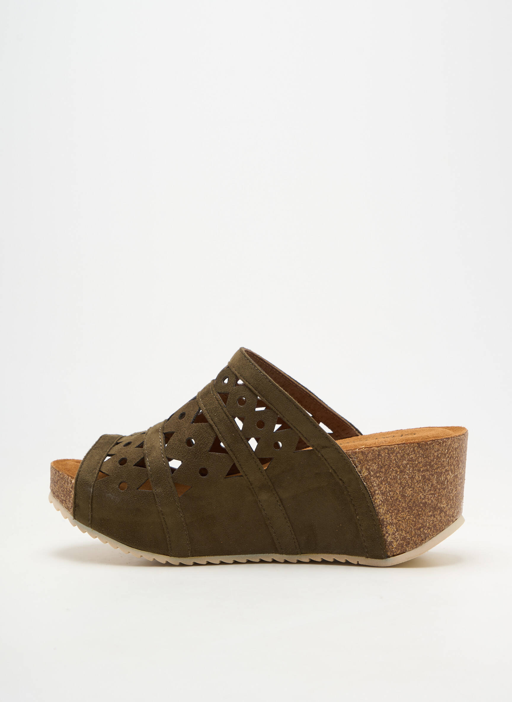 Mules/sabots bout ouvert talon de 4 à 6cm vert CHATTAWAK femme