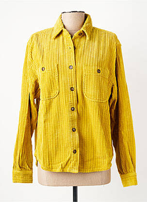 Chemisier coupe cintrée manches longues jaune HOD femme