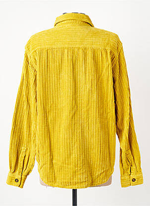 Chemisier coupe cintrée manches longues jaune HOD femme