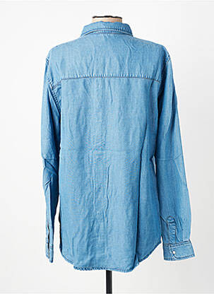 Chemisier coupe cintrée manches longues bleu HOD femme