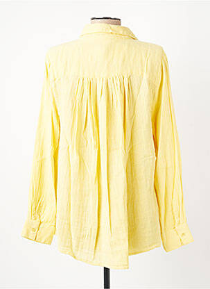 Chemisier coupe cintrée manches longues jaune HOD femme