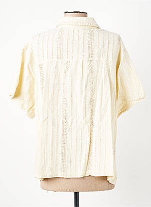 Chemisier coupe droite manches courtes blanc HOD femme