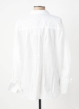 Chemisier coupe cintrée manches longues blanc OPULLENCE femme