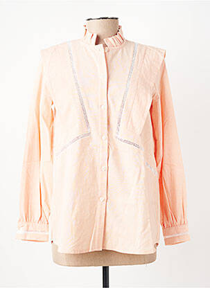 Chemisier coupe cintrée manches longues orange OPULLENCE femme