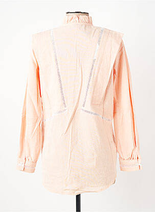 Chemisier coupe cintrée manches longues orange OPULLENCE femme