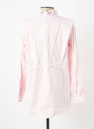Chemisier coupe cintrée manches longues rose OPULLENCE femme