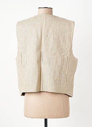 Veste casual finition intérieure doublée beige HOD femme