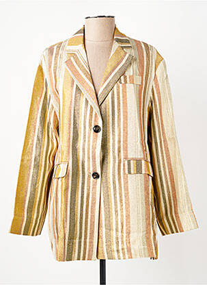 Blazer finition intérieure doublée jaune HOD femme