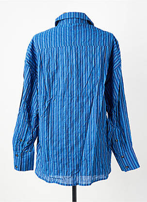 Chemisier coupe cintrée manches longues bleu HOD femme