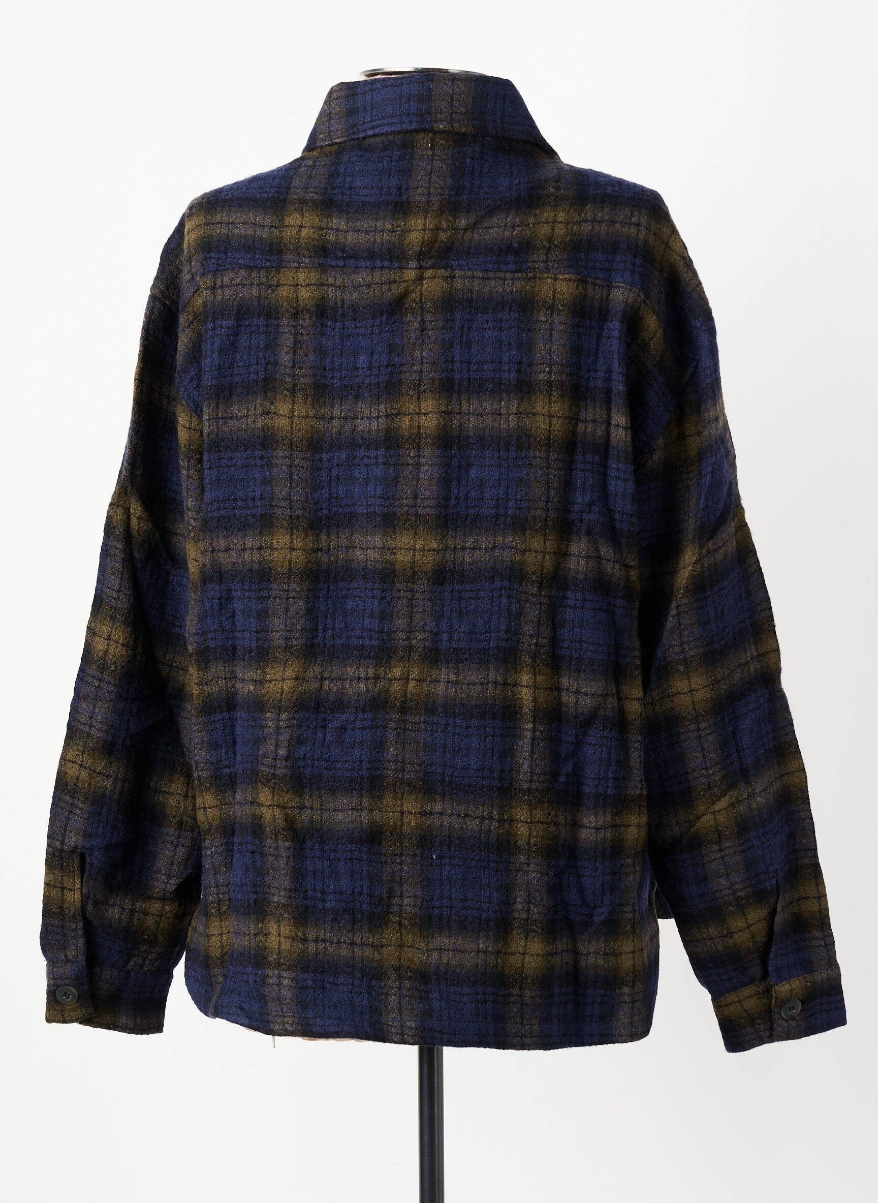 Veste casual poignets boutonnés avec fente bleu HOD femme