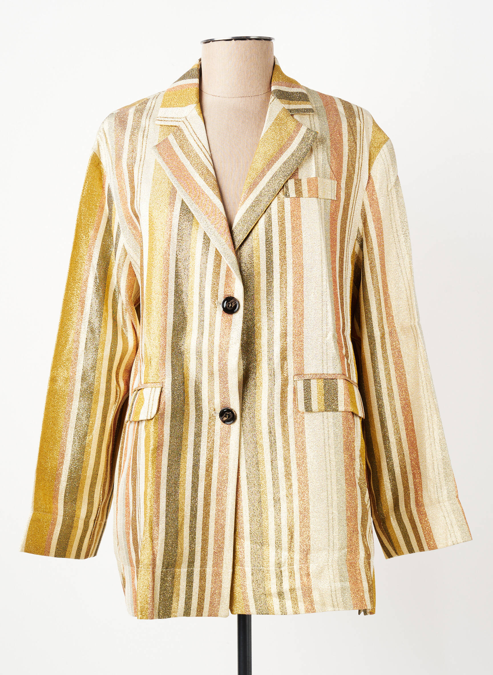 Blazer finition intérieure doublée jaune HOD femme