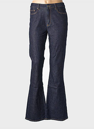 Jean coupe flare sélection denim taille haute bleu FIVE femme