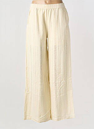 Pantalon large taille normale taille normale blanc HOD femme