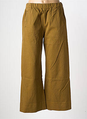 Pantalon large poches taille normale marron HOD femme