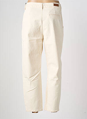 Pantalon droit stretch taille normale blanc HOD femme