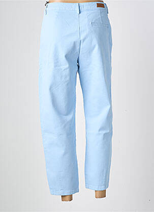 Pantalon droit stretch taille normale bleu HOD femme