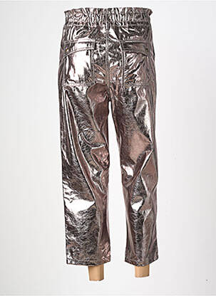 Pantalon slim taille haute taille haute argent HOD femme