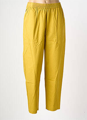 Pantalon slim taille élastique taille normale jaune HOD femme