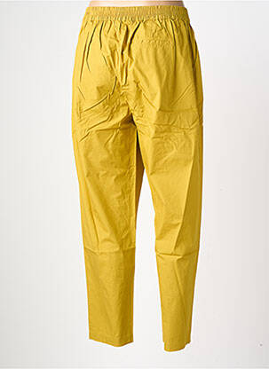 Pantalon slim taille élastique taille normale jaune HOD femme