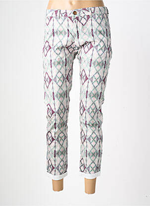 Pantalon 7/8 stretch taille normale vert HOD femme