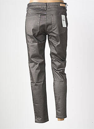 Pantalon slim tissage enduit taille normale gris FIVE femme