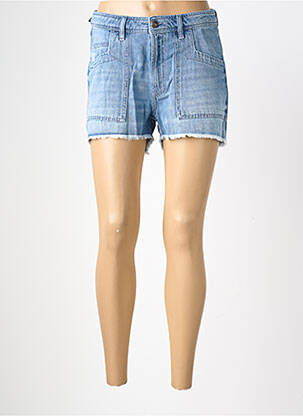 Short tissage denim taille normale bleu FIVE femme