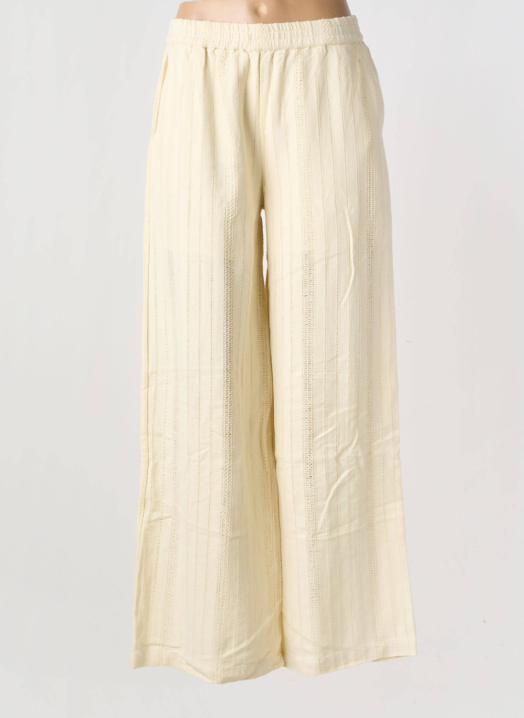 Pantalon large taille normale taille normale blanc HOD femme