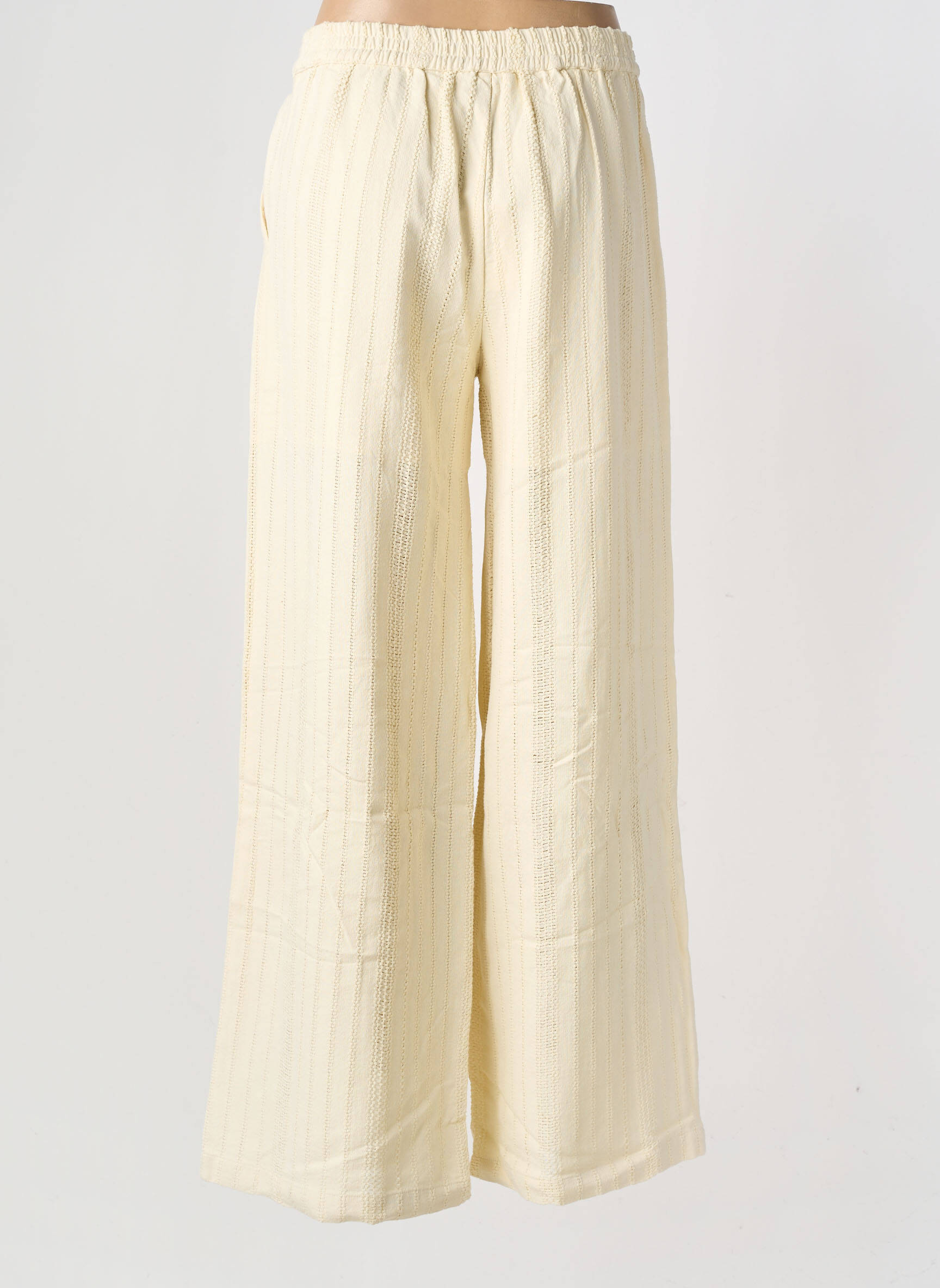 Pantalon large taille normale taille normale blanc HOD femme