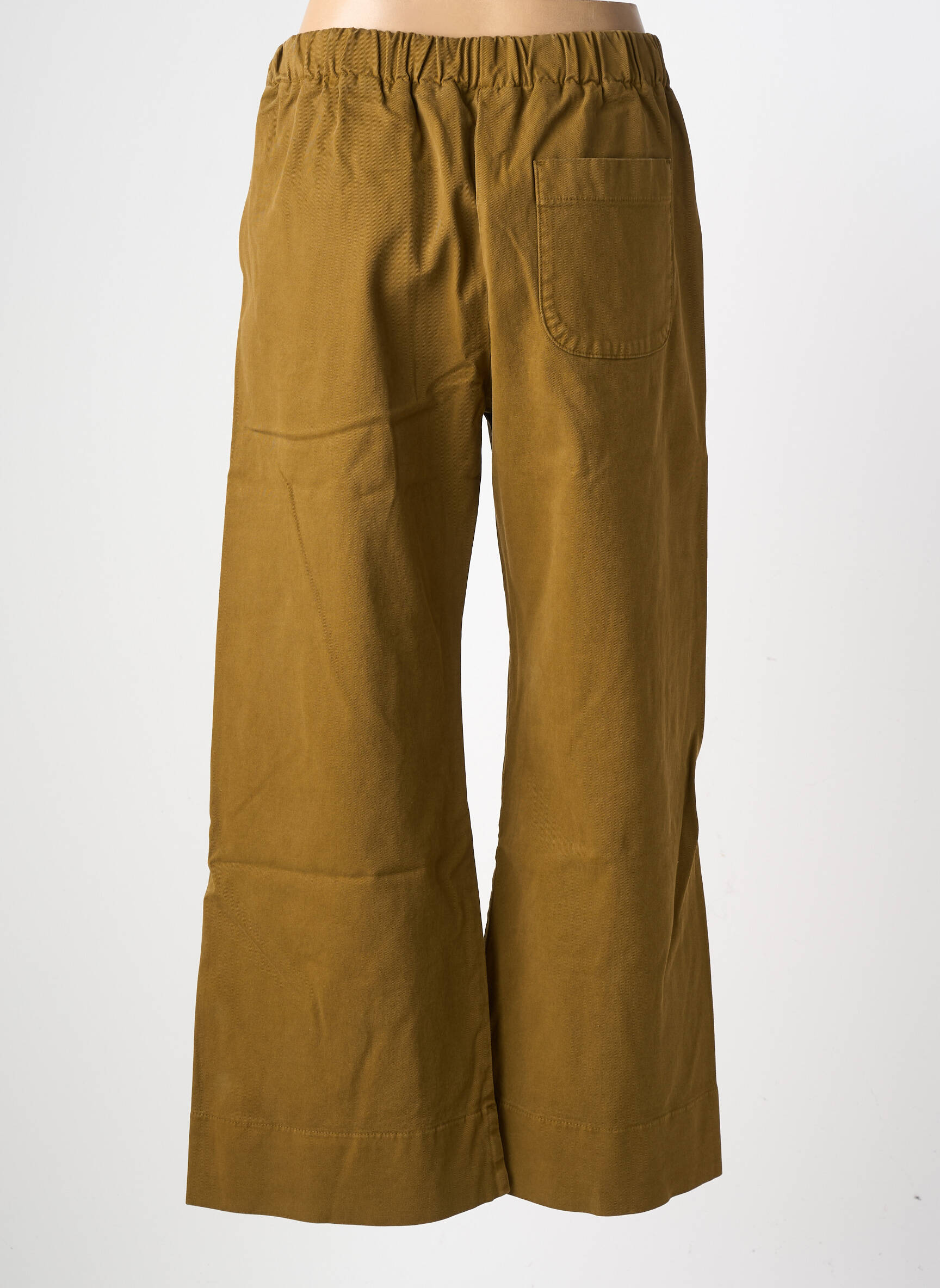Pantalon large poches taille normale marron HOD femme
