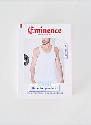 Débardeur coupe cintrée sans manche bleu EMINENCE homme