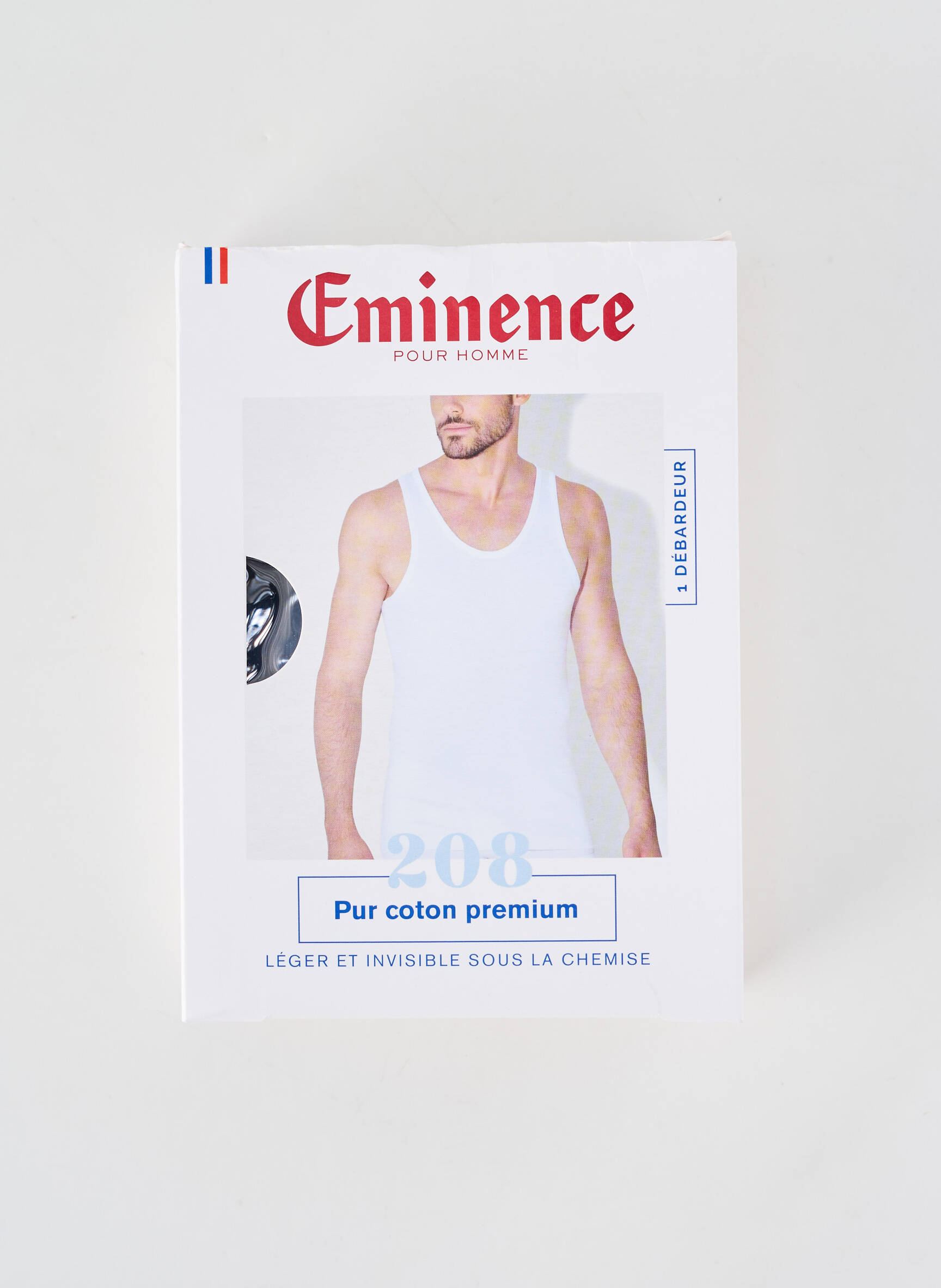Débardeur coupe cintrée sans manche bleu EMINENCE homme